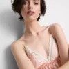 Bridal satin lace babydoll bralette Bridal satin lace babydoll bralette