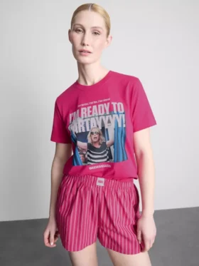 Bridesmaids cotton graphic shorty pajamas