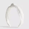 Broderie anglaise knot headband