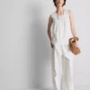 Broderie insert tank top Broderie insert tank top
