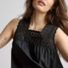 Broderie insert tank top Broderie insert tank top