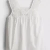 Broderie insert tank top Broderie insert tank top
