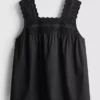 Broderie insert tank top Broderie insert tank top