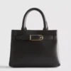 Buckle detail mini tote