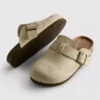 Buckle mule clogs