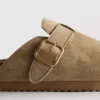 Buckle mule clogs