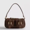 Buckle pocket shoulder bag