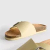 Buckle strap mule sandals