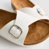 Buckle strap mule sandals