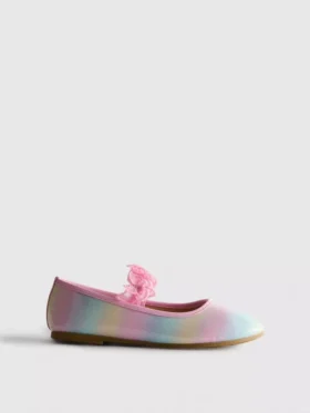 Butterfly appliqua ballet pumps