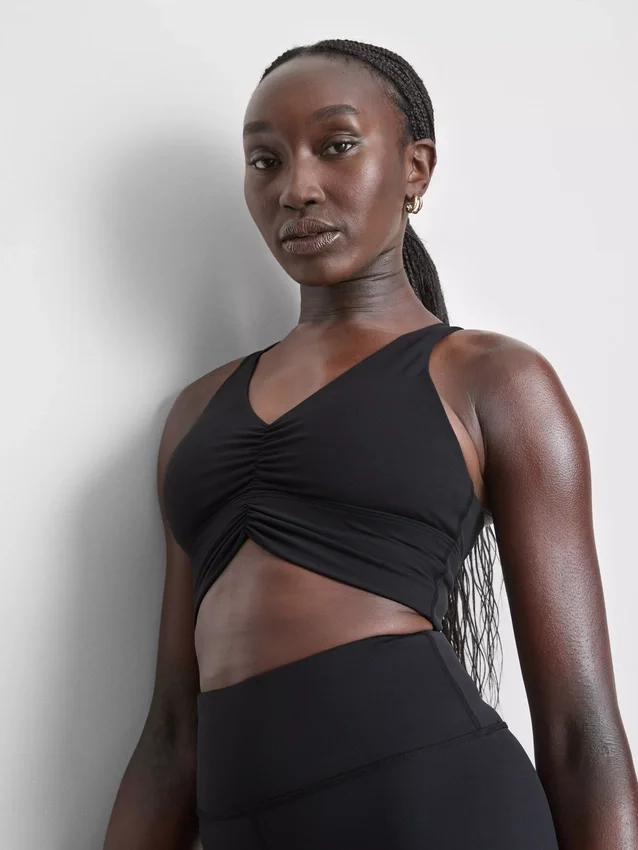 Buttery soft ruched crop top Buttery soft ruched crop top