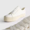 Canvas jute flatform sneakers