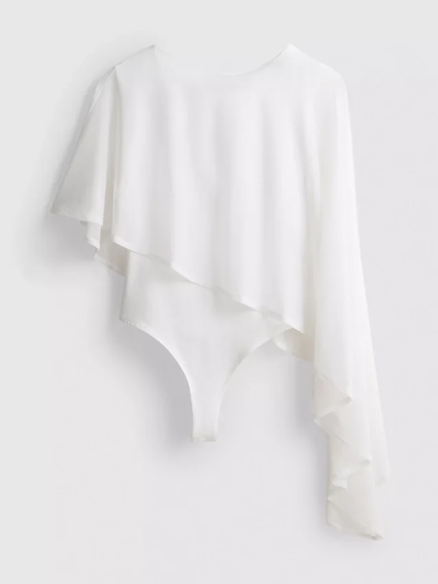 Cape overlay bodysuit Cape overlay bodysuit