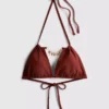 Chain detail triangle bikini top Chain detail triangle bikini top