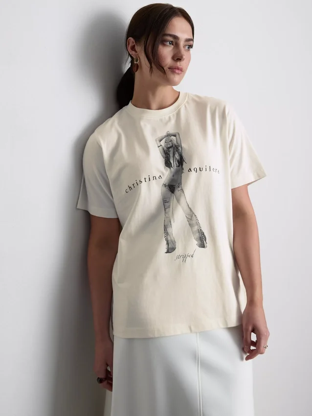 Christina aguilera cotton music tee Christina aguilera cotton music tee