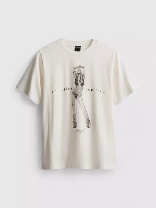 Christina aguilera cotton music tee Christina aguilera cotton music tee