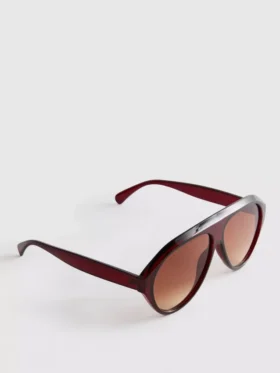 Chunky aviator-style sunglasses