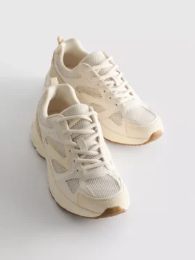 Chunky mesh panel sneakers