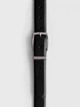Classic buckle slim belt