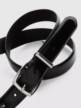 Classic buckle slim belt