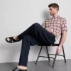 Coastal tile-print shirt Coastal tile-print shirt