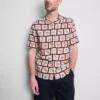Coastal tile-print shirt Coastal tile-print shirt