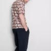 Coastal tile-print shirt Coastal tile-print shirt
