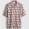 Coastal tile-print shirt Coastal tile-print shirt
