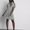 Collared mini shirt dress Collared mini shirt dress