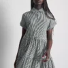 Collared mini shirt dress Collared mini shirt dress