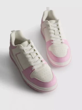 Colorblock court sneakers