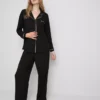 Contrast piping boyfriend pajamas Contrast piping boyfriend pajamas