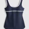 Contrast scoop neck active unitard Contrast scoop neck active unitard