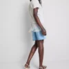 Cotton asymmetric fringe tee Cotton asymmetric fringe tee