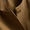Cotton blend belted safari blazer Cotton blend belted safari blazer