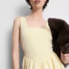 Cotton blend corset mini dress Cotton blend corset mini dress