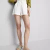 Cotton-blend elastic-waist shorts Cotton-blend elastic-waist shorts