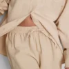 Cotton-blend elastic-waist shorts Cotton-blend elastic-waist shorts