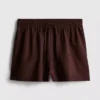 Cotton-blend elastic-waist shorts Cotton-blend elastic-waist shorts
