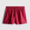 Cotton-blend elastic-waist shorts Cotton-blend elastic-waist shorts