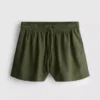 Cotton-blend elastic-waist shorts Cotton-blend elastic-waist shorts