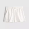 Cotton-blend elastic-waist shorts Cotton-blend elastic-waist shorts