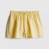 Cotton-blend elastic-waist shorts Cotton-blend elastic-waist shorts