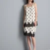 Cotton blend longline lace tank top Cotton blend longline lace tank top