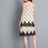 Cotton blend longline lace tank top Cotton blend longline lace tank top