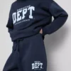 Cotton blend printed skinny joggers