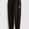 Cotton blend printed skinny joggers