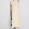 Cotton-blend side-tie midi skirt Cotton-blend side-tie midi skirt