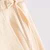 Cotton-blend side-tie midi skirt Cotton-blend side-tie midi skirt