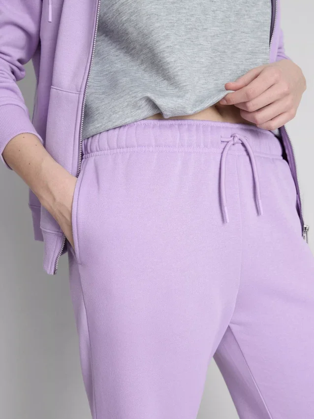 Cotton-blend straight-leg joggers Cotton-blend straight-leg joggers